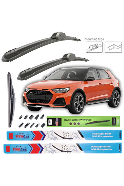 TEAMCAR Ștergătoare de parbriz Audi A1 (City Carver GBH) 2019+ – Set complet