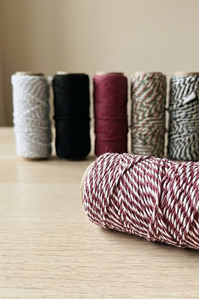 OLİ Art 25 Meter Packing String Set – 6 Colored Twisted String |   For Gift &...