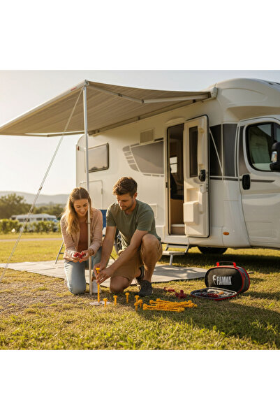 Fiamma Tente Sabitleme Kiti - Çantalı - Thetford , Dometic , Uyumlu