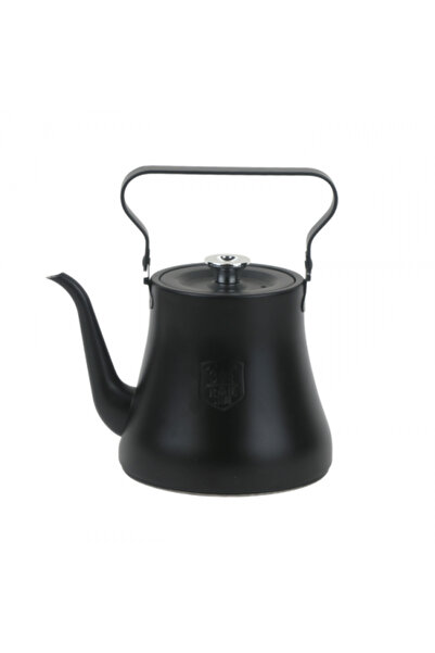 Generic Elegant Stainless Steel Teapot - Black - 1.2L