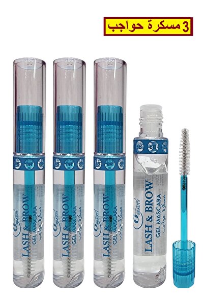 6 Beauty 3 Gel Mascaras for Eyelashes and Eyebrows: Clear, Waterproof Eyebrow...
