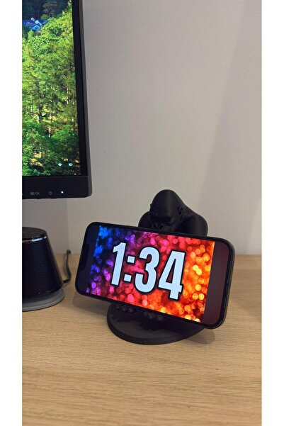 Exyrio حامل هاتف غوريلا – حامل هاتف مزخرف لسطح المكتب – متوافق مع جميع الهواتف