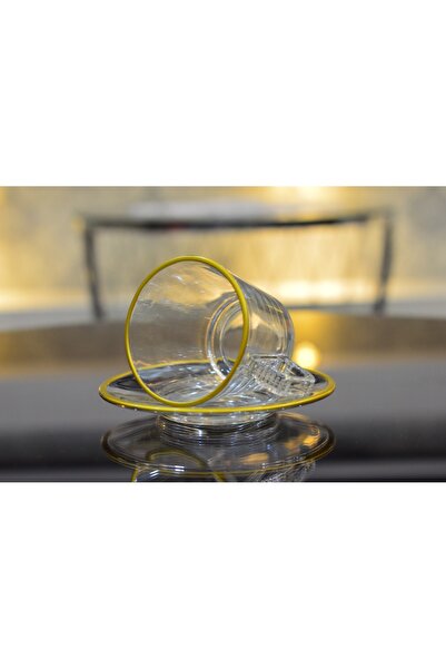 CAM 6LI GOLD DETAYLI ÇAY VE FİNCAN BARDAĞI