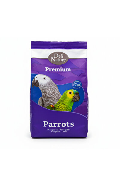 Deli Nature مزيج فواكه وبذور فاخر للببغاء - 800 غرام من غذاء الطيور المتوازن