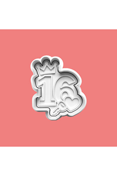 Sekovlog59 Sixteen Year Old Birthday Cookie Mold and Sugar Dough Mold - 16 Nu...