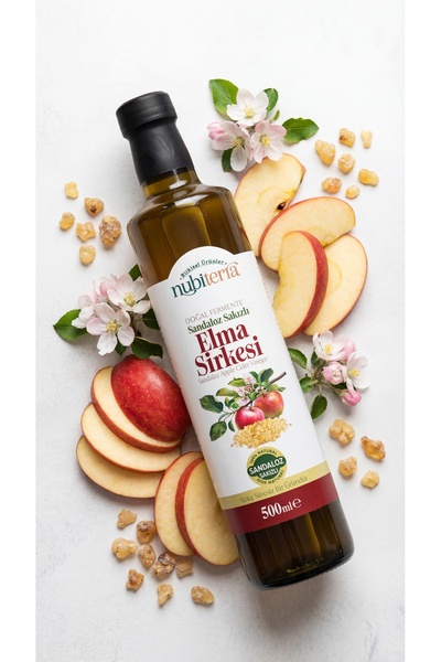 nubiterra Sandoloz Sakızlı Elma Sirkesi 500 ml (Doğal Fermantasyon)