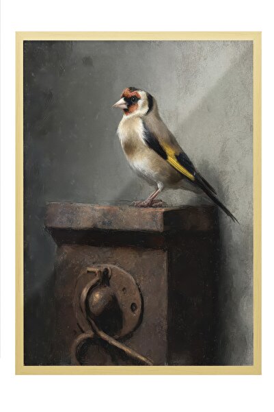 Postifull Tablou vintage, poster cu rama bej, decor de perete vintage