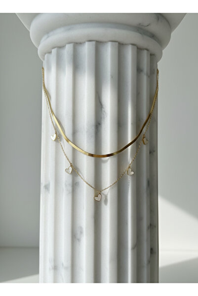 Two B Jewelry Beyaz Kalpler Detaylı Kolye