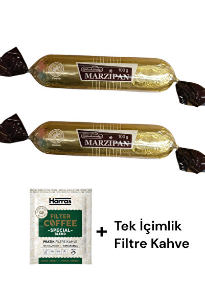 KMS HOME Schluckwerder Marzipan Badem Ezmesi Bitter Çikolata Kaplı 100 gr X 2...