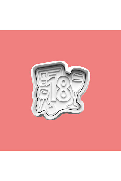 Sekovlog59 Eighteen Year Old Birthday Cookie Mold and Sugar Dough Mold - Numb...