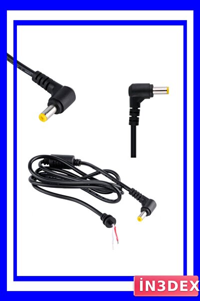 İN3DEX DC-7 Acer 5.5x1.7mm 1.5m Laptop Şarj Adaptör Kablosu Güç Kablosu