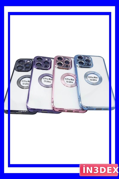 İN3DEX حافظة هاتف مغناطيسية متوافقة مع 5G من السيليكون بنمط ليزر