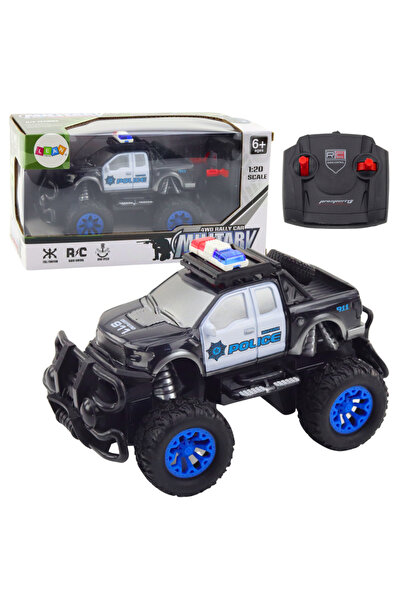LEAN Off-road police car with remote control - scale 1:20, 6 years+