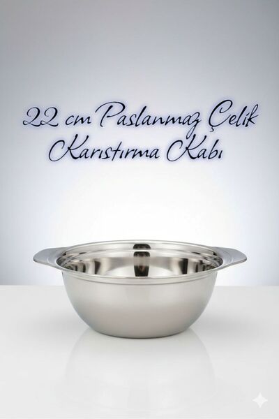 TARIK HOME Professional 22cm Stainless Steel Mixing and Prepping Bowl - Deep ...