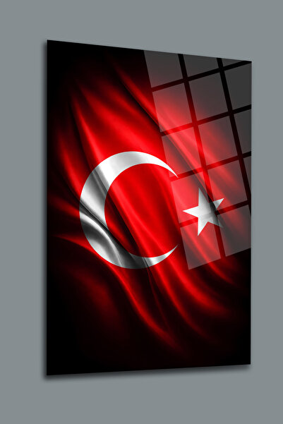glassartdesign Turkish Flag Glass Painting-9