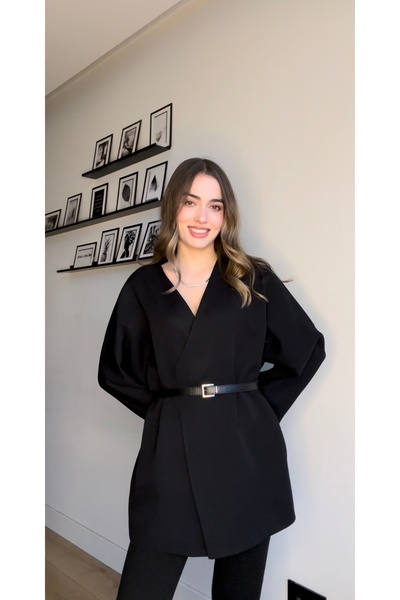 AÈC PRIVÈ Women's Special Design Belted Blazer Jacket