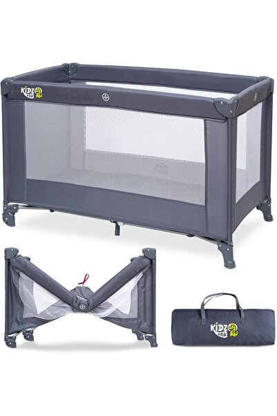 kidzera Portable playpen and bassinet with front wheels for easy movement, ma...