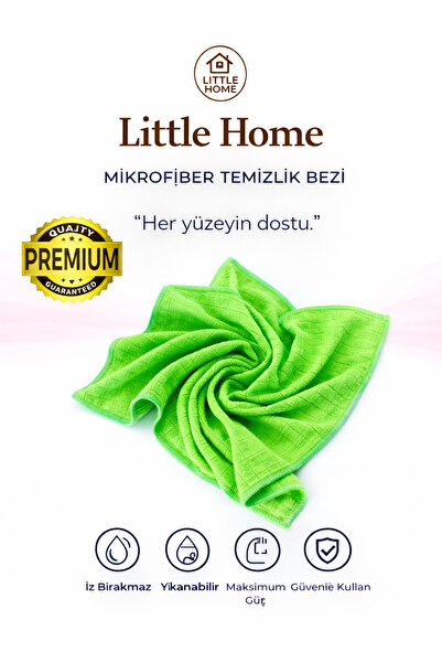 Mikrofiber 360 GSM Kareli Genel Temizlik Bezi 40*40 Cm