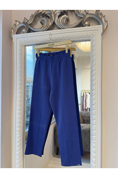 Invee 6613 Yün Karışımlı Triko Pantolon - Mor