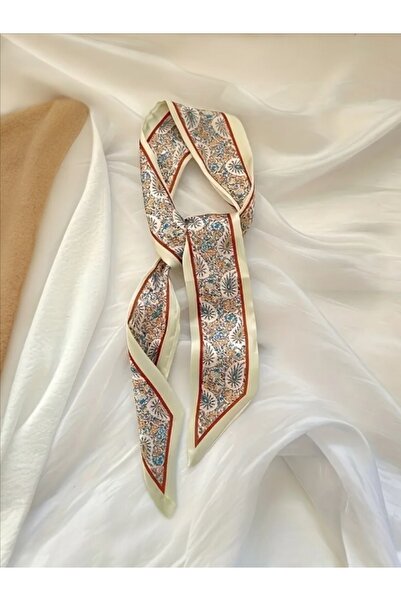 QA Quella Accessories باندانا ملونة بنقوش عرقية - وشاح - حقيبة - إكسسوار للشعر