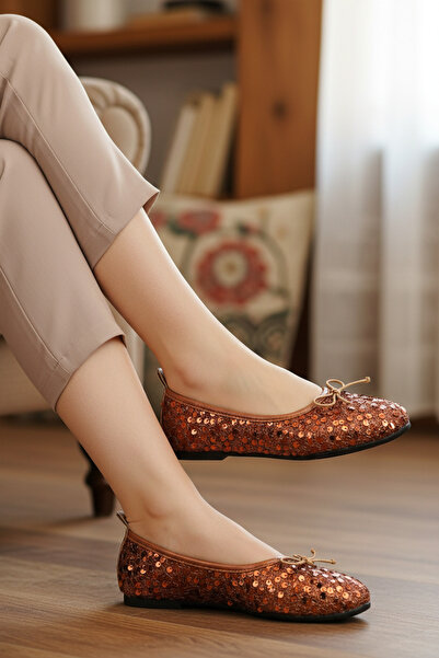 CEYDA SHOES حذاء نسائي، مزين بالترتر، فضي، مرصع بالترتر، مزين بفيونكة، أنيق، ...