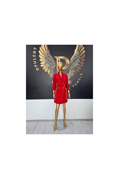 OEM RED JACKET DRESS GINEVERA - RED, 36