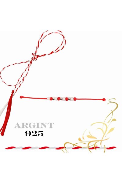 OEM Martisor 925 silver bracelet - balls and toho beads - Adjustable