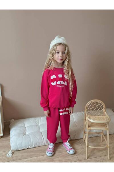 Jolly Kids Set de iarnă pentru fete cu dungi Swea tricou