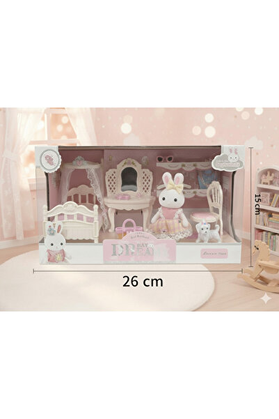 MEGA Bay Dreamy Mini Tavşan Büyük Yatak Odası Oyun Set