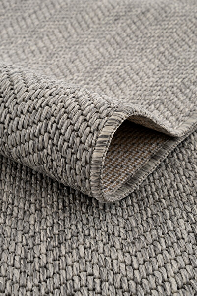 VEJA HOME Origine B3672E Gray Sisal Plain Woven Carpet – No Shedding, No Dust...