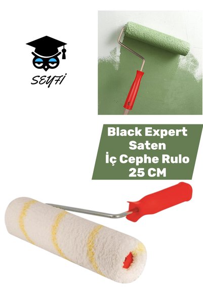 SEYFİKİRTASİYE Crni ekspert satenski unutrašnji rolni 25 CM