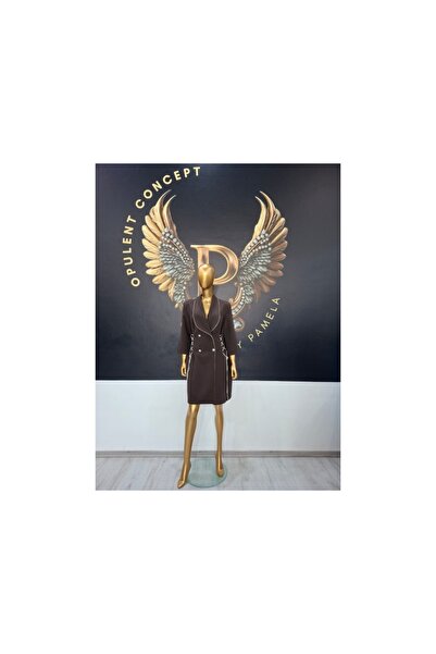 OEM BROWN-COFFEE AMALYA JACKET DRESS 1 - BROWN, 46