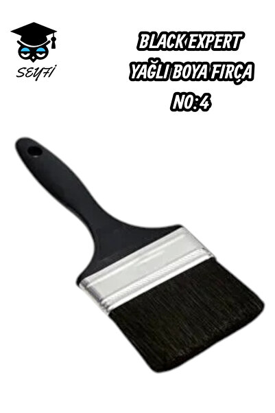 SEYFİKİRTASİYE BLACK EXPERT YAĞLI BOYA FIRÇA NO:4