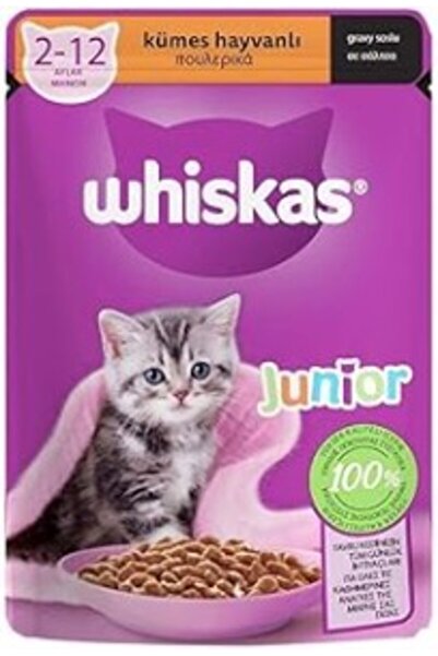Whiskas Kümes Hayvanlı Yavru Kedi Yaş Mama 85 G Tekli Paket