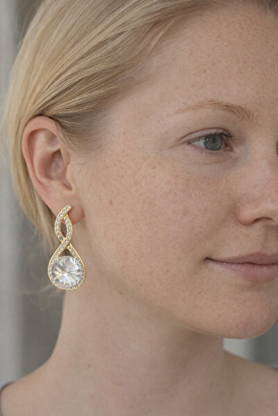 Boox99 Wip Sparkling Crystal Drop Earrings