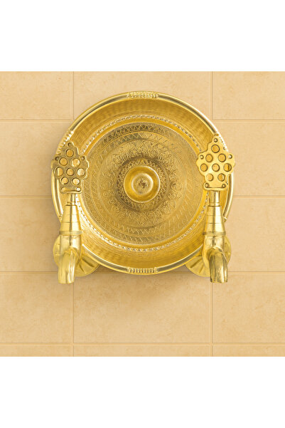 banyosepeti Hümayun Gold Altın Hamam Tası ve Çift Osmanlı Musluk Seti – Pirin...