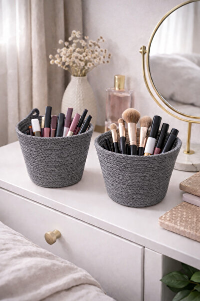 ÖRGÜM Makeup Organizer 2-Piece Brush Eyeliner Organizer 13X13 cm