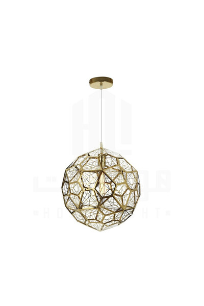 homelight Modern gold pendant 40 cm