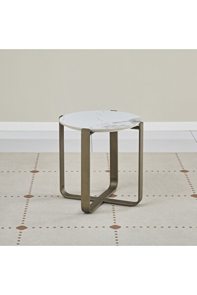 Generic طاولة جانبية من الحجر المتكلس بجوز الهند