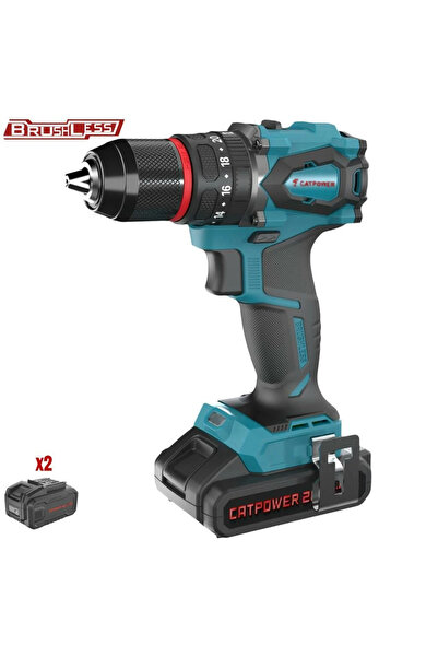 stratecht CATPOWER Darbeli Akülü Vidalama 20V Kömürsüz 50 Parça Uç Set 2.0Ah ...