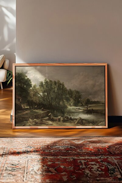 Postifull Tablou vintage, poster cu rama din lemn, decor de perete vintage