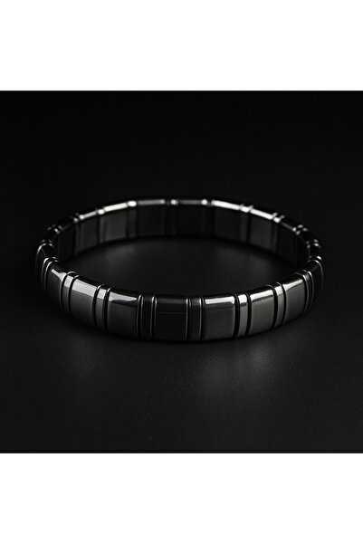 nss sky rock 2X6X10 mm Hematite Stone Bracelet 17-18 cm Stylish Natural Stone...