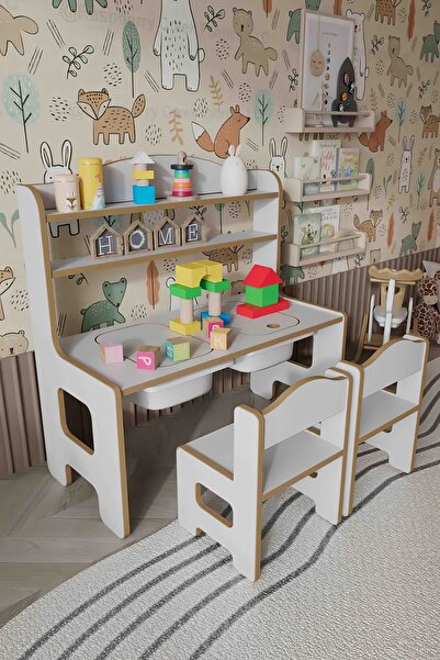 Remaks Swety Montessori Çocuk Masa Sandalye Seti | Oyun, Boyama ve Çalışma Ma...