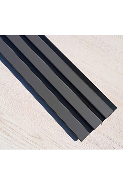 polimer LAMBİRİ ANTERESİT RENK 12x280 EV OFİS DEKORLARI