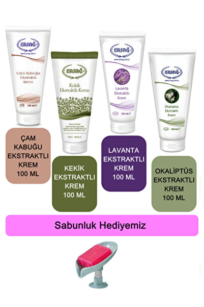 Ersağ 4ü1 Çam Kabuğu-Kekik-Lavanta-Okaliptüs Ekstraktlı Krem 100 ML + (Sabunl...