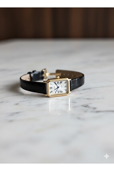 LUNA Eyewear Deri Kordonlu Minimal Vintage Paslanmaz Kararmaz 1 Atm Kutu ve P...