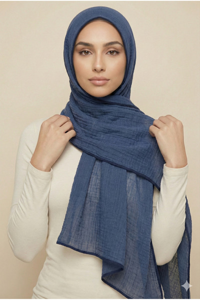 Aksuipek Doğal Dokulu Müslin Şal – Hafif ve Nefes Alan