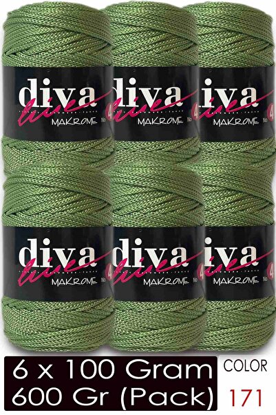 Diva İplik خيط مكرامية ديفا سميك (رقم: 4) 171 (عبوة من 6 قطع)
