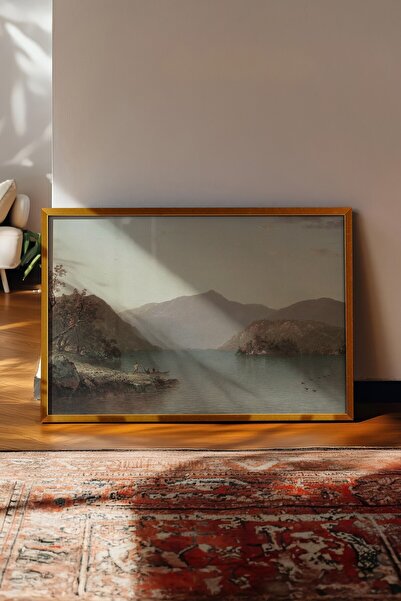 Postifull Tablou vintage, poster cu rama aurie, decor de perete vintage