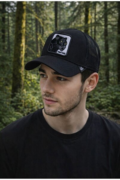 Silver Sports Animal Figure Hat Unisex Adjustable on the Back